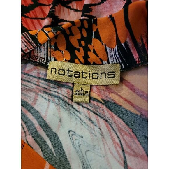Notations Colorful Designs Top, Women's Blouse - Picture 5 of 5